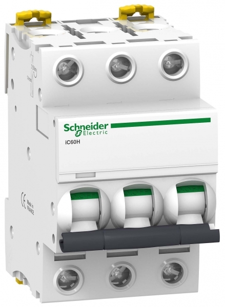 Изображение товара Автоматический выключатель Schneider Electric Acti 9 iC60H 3P 6А (D)