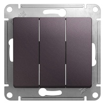 Изображение товара Systeme Electric Glossa Сиреневый туман Выключатель 3-клавишный, сх.3, 10AX