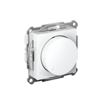 Изображение товара Systeme Electric AtlasDesign Белый Светорегулятор (диммер) повор-нажим, LED, RC, 400Вт, мех.