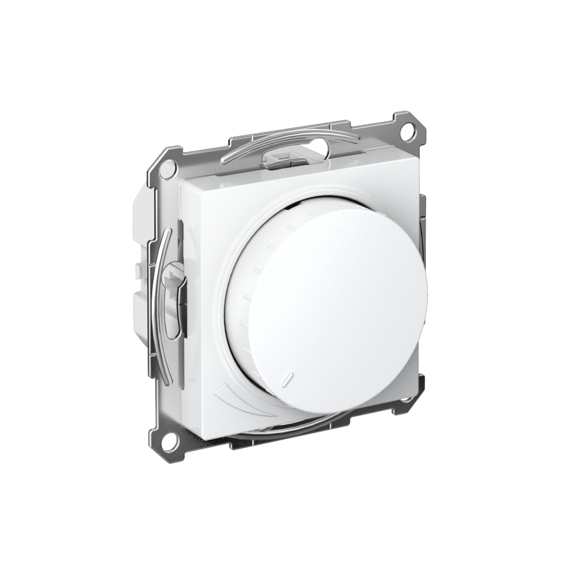 Изображение товара Systeme Electric AtlasDesign Белый Светорегулятор (диммер) повор-нажим, LED, RC, 400Вт, мех.