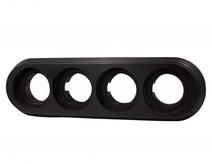 Изображение товара Ручка Bironi Лизетта Бук Угольно-черный Рамка 4-ая (накладной монтаж)