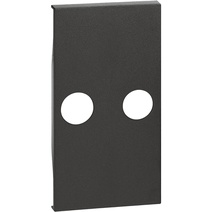 Изображение товара BT Living now Черный Лицевая панель для TV розеток с 2 отверстиями 2 мод.