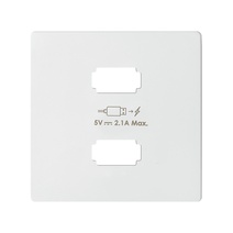 Изображение товара Simon 82 Concept Матовый белый, Накладка для зарядного устройства 2xUSB