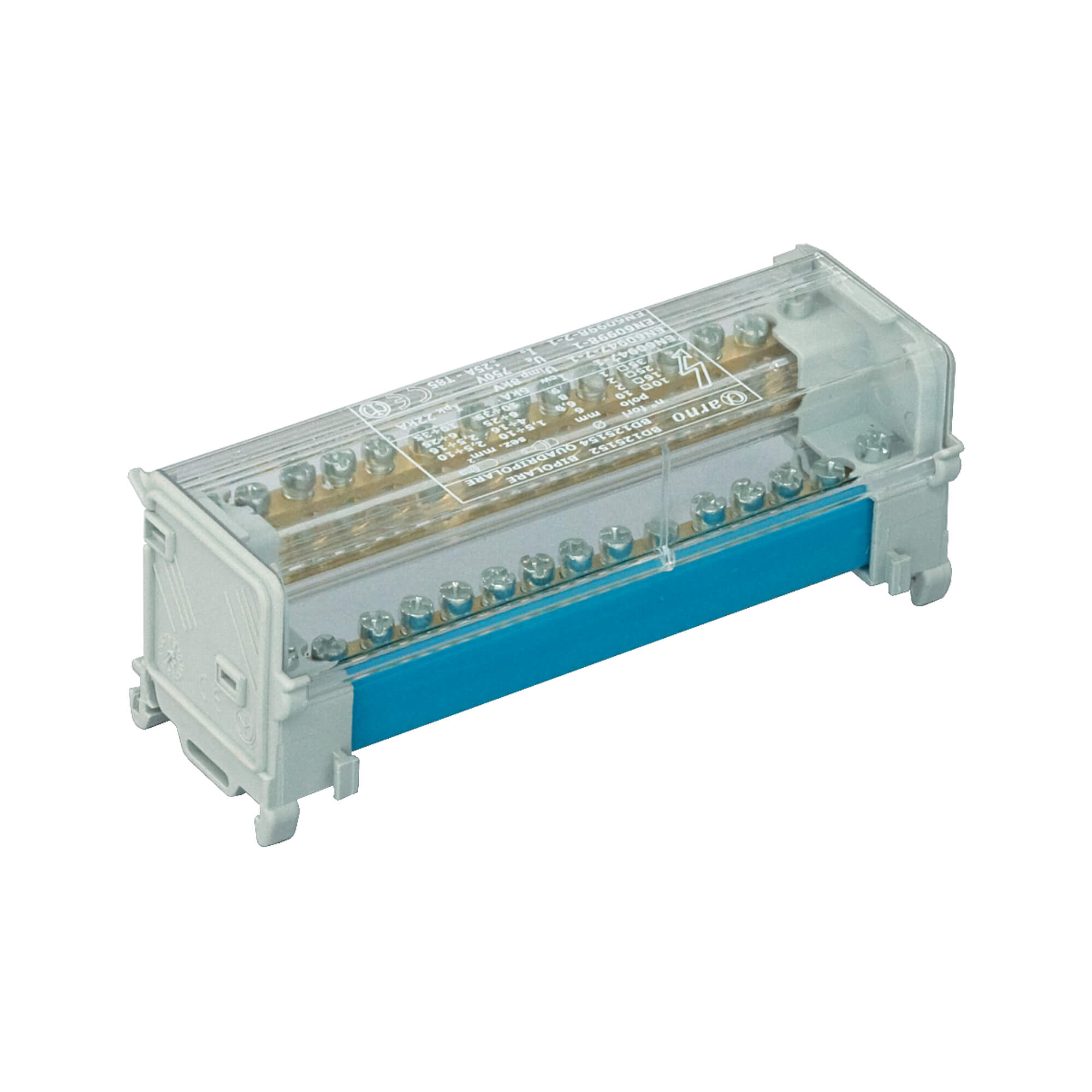 Изображение товара DKC Блок распределения многополюсный 2 полюса, 125А 3/50кв.мм, 15/25кв.мм