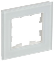 Изображение товара IEK BRITE DECOR Белый матовый стекло Рамка 1-м РУ-1-2-Бр