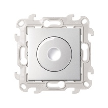 Изображение товара Simon 24 Алюминий Светорегулятор LED поворотно-нажимной проходной 6-60Вт 230В~