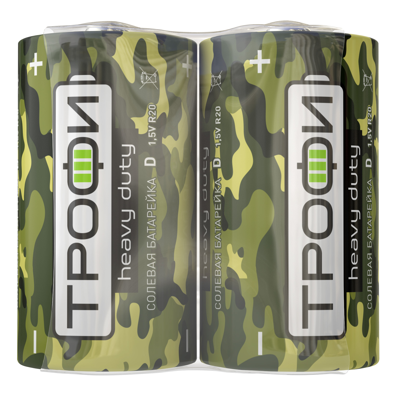 Изображение товара ЭРА Элемент питания  Трофи R20-2S Классика