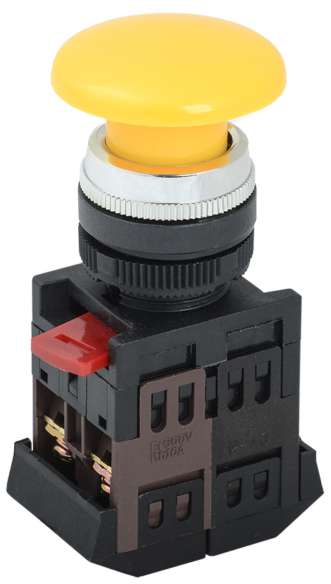 Изображение товара AEА-22 Кнопка IEK грибок 22 мм желтая, 1з/1р