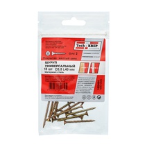 Изображение товара Tech-Krep Саморез ШУж 3,5х40 пот. гол. (15 шт) - пакет 102484