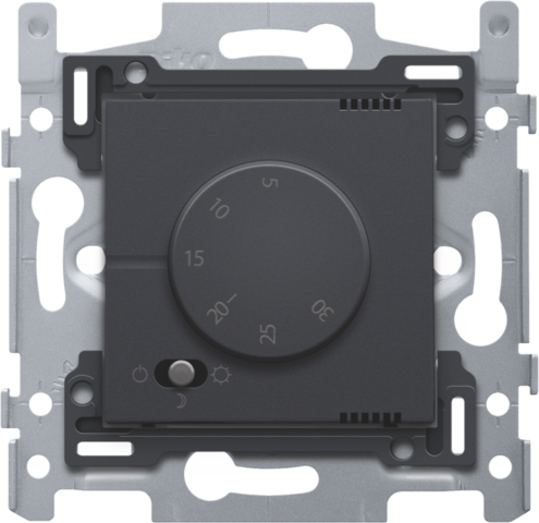 Изображение товара Терморегулятор Niko Антрацит с датчиком