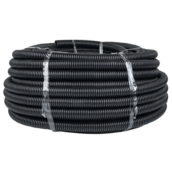 Изображение товара EKF PROxima Труба гофр. ПНД Plast с зондом d32мм (50м.) черная.