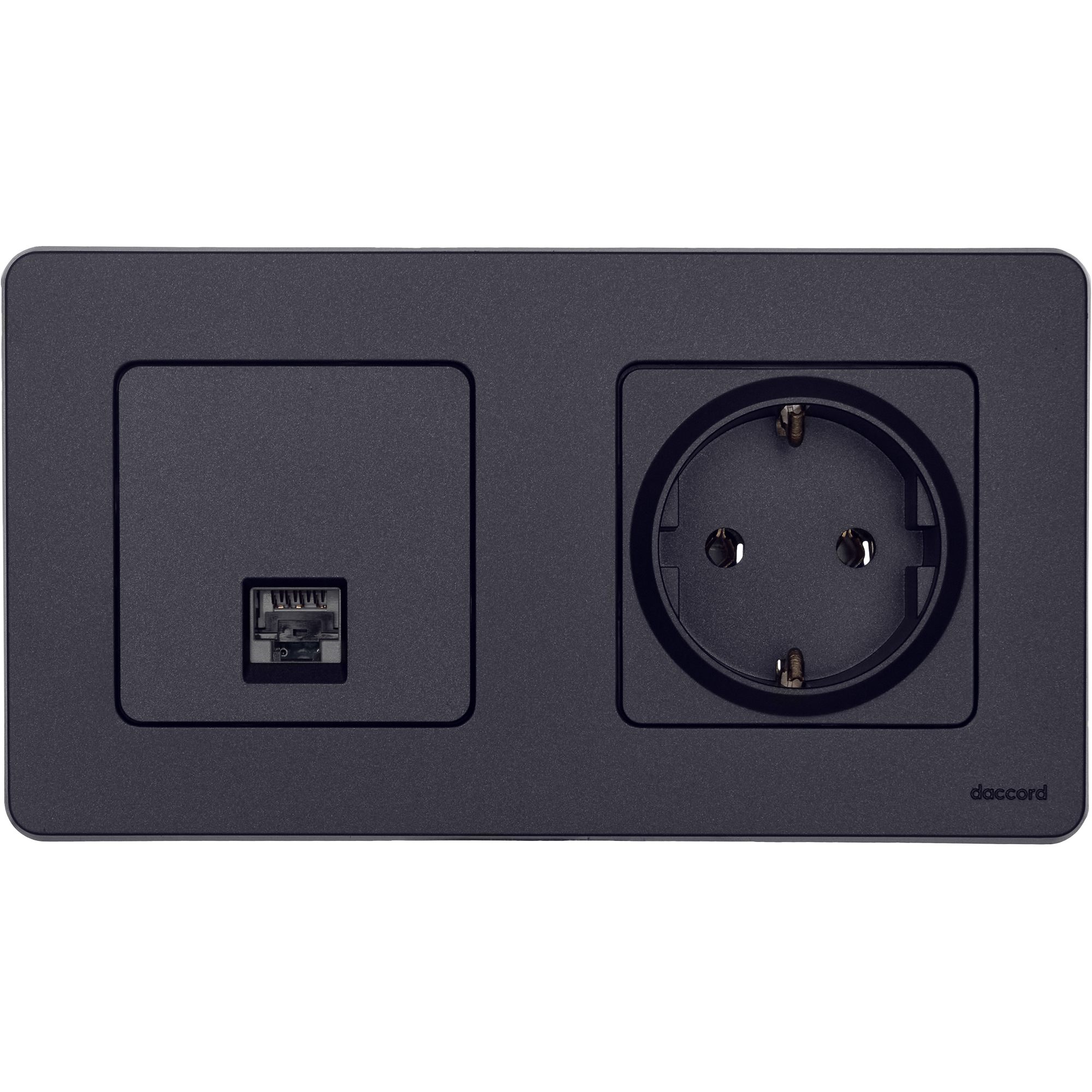 Изображение товара Legrand/Daccord INSPIRIA Антрацит Информационная розетка RJ 45 - категория 5e - UTP.