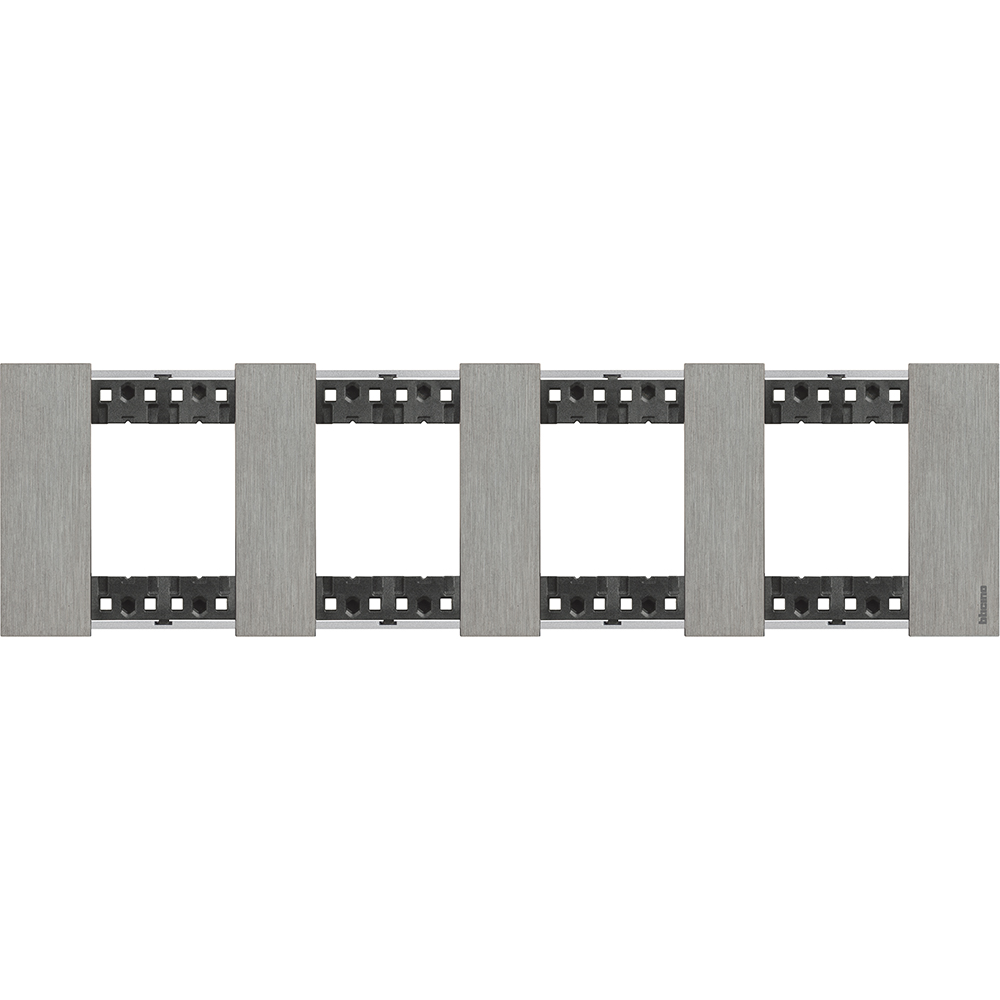 Изображение товара BT Living now Сталь Рамка немецкий стандарт 4 поста (2+2+2+2 мод).