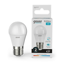 Изображение товара Gauss Лампа Elementary Шар 12W 920lm 4100K Е27 LED