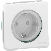 Изображение товара Schneider Electric Mureva Styl Бел Розетка с/з и шторками IP55