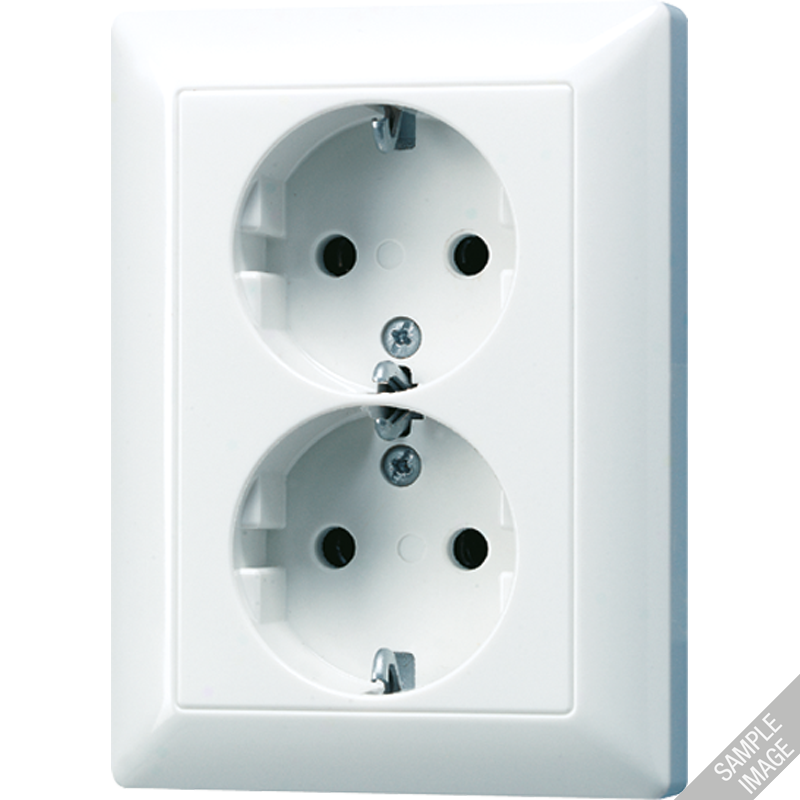 Изображение товара JUNG EcoProfi Слоновая кость Розетка 2-ая с/з