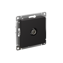 Изображение товара Systeme Electric AtlasDesign Карбон Розетка антенная одиночная TV коннектор, механизм