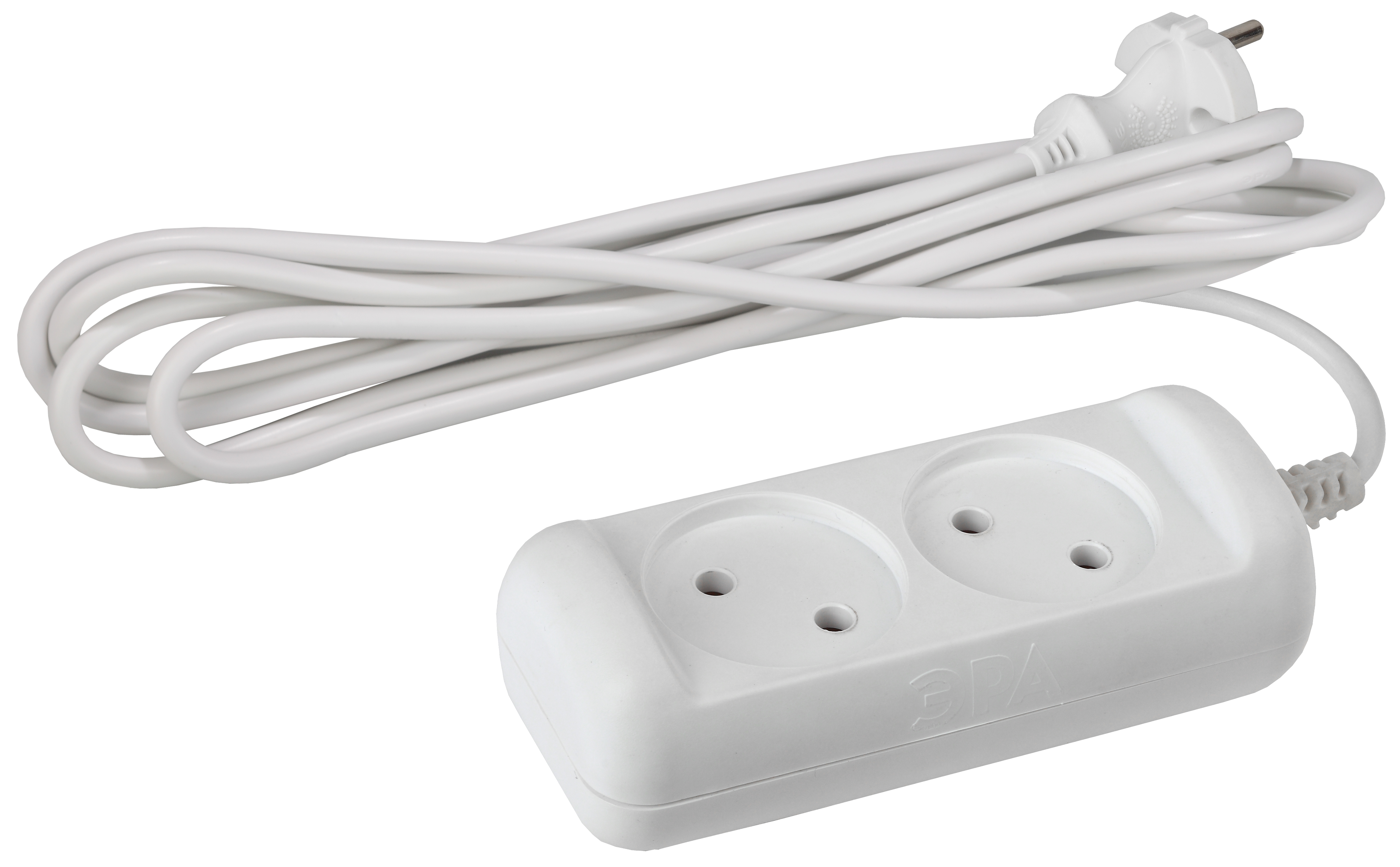 Изображение товара ЭРА Удлинитель электрический  U-2-1,5m-2x1 без заземления 2 розетки 1,5м ПВС 2x1мм2 10А