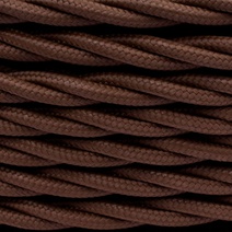 Изображение товара BIRONI Коричневый матовый Витой провод 2*1,5 20м