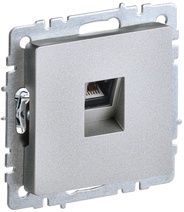 Изображение товара IEK BRITE BASE Алюминий Розетка комп RJ45 кат.5E РК10-БрА