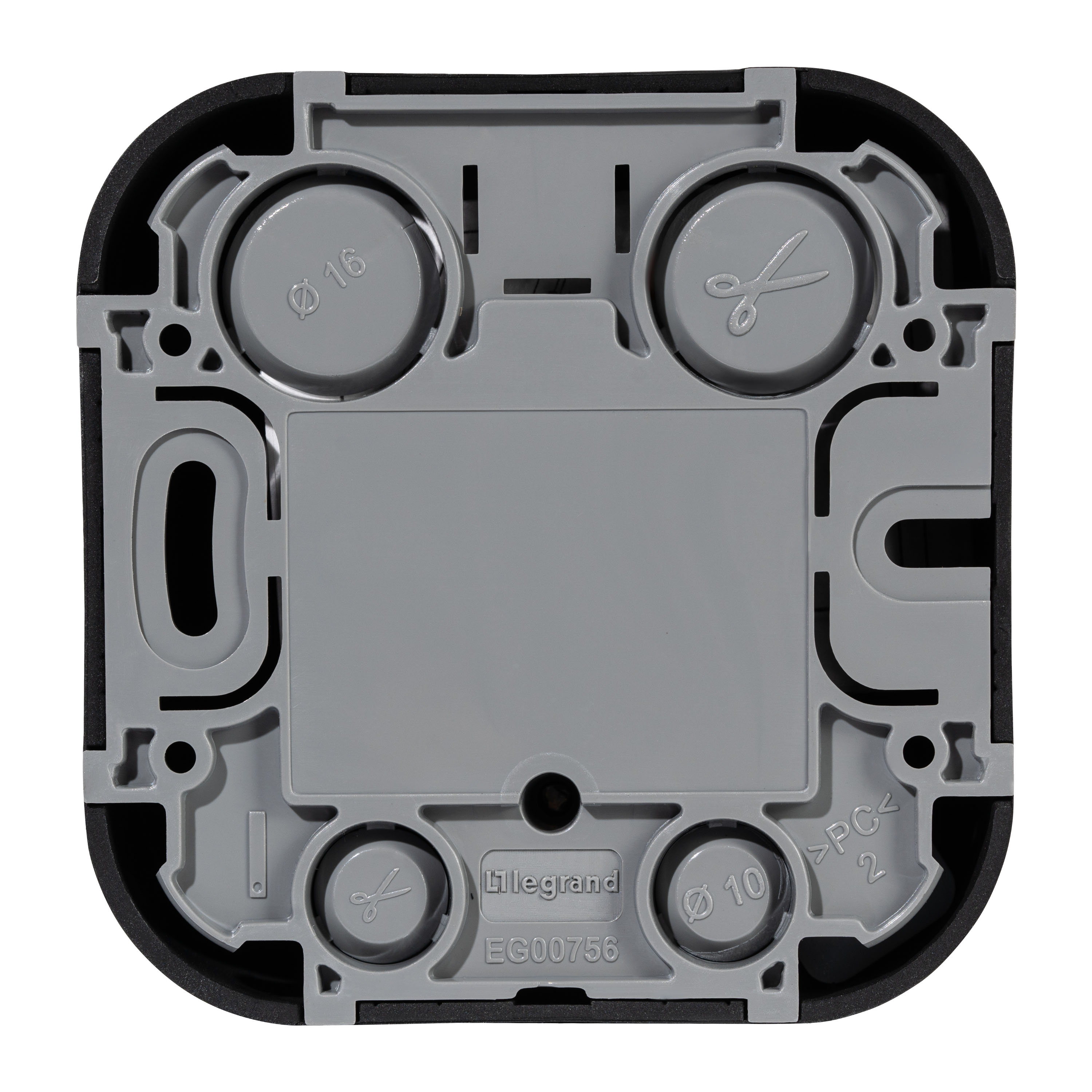 Изображение товара Legrand Quteo IP20 Чёрный матовый Розетка компьютерная RJ45 категория 5e UTP накладной монтаж.