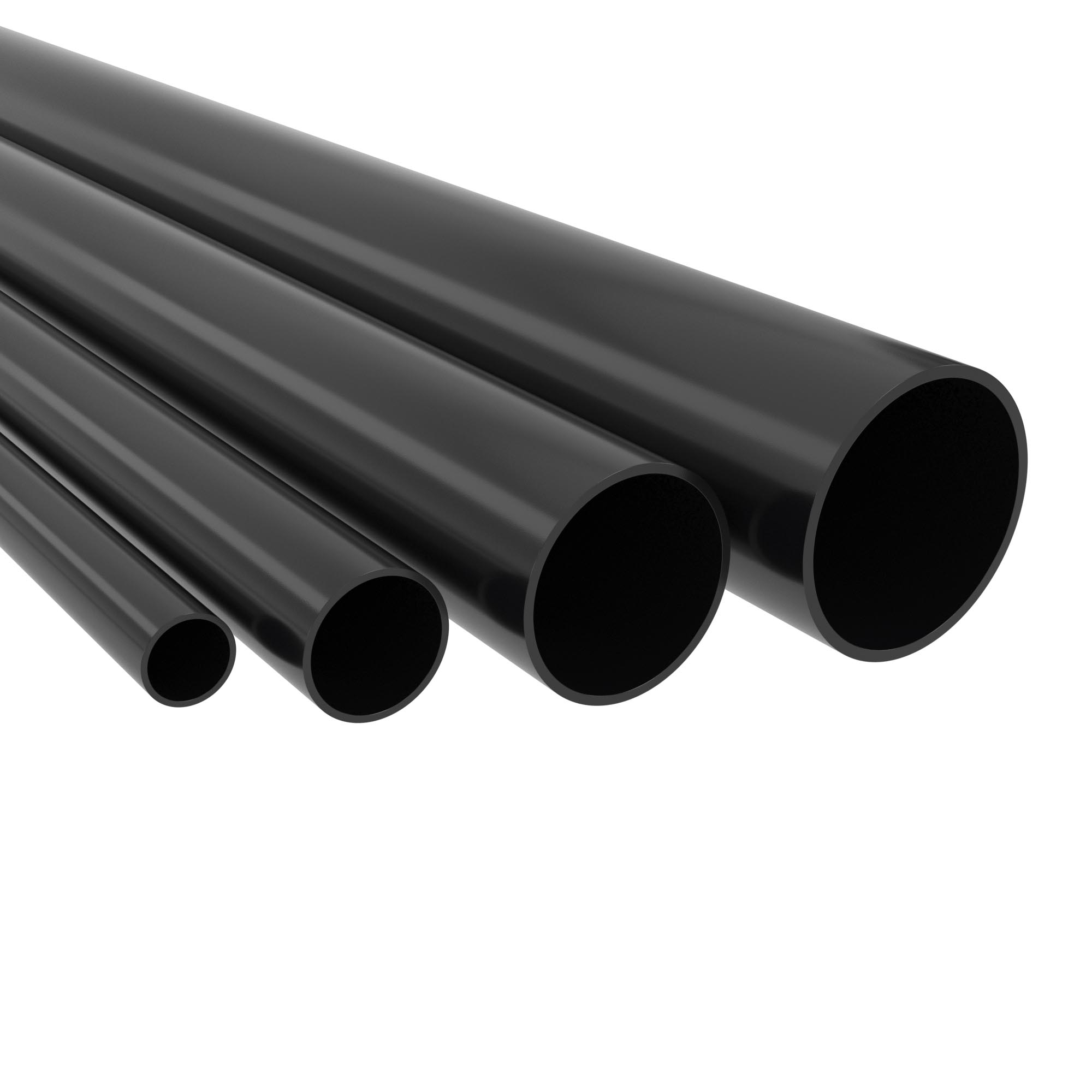 Изображение товара DKC Труба ПВХ жёсткая гладкая д.20мм, лёгкая, 3м, цвет черный