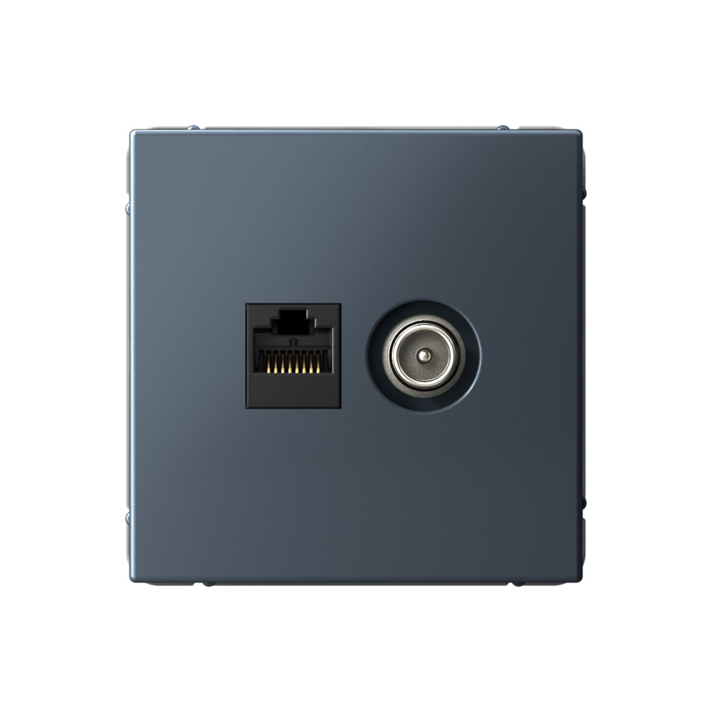 Изображение товара Systeme Electric ArtGallery Грифель Розетка двойная ТВ + компьютерная RJ45, кат. 5Е