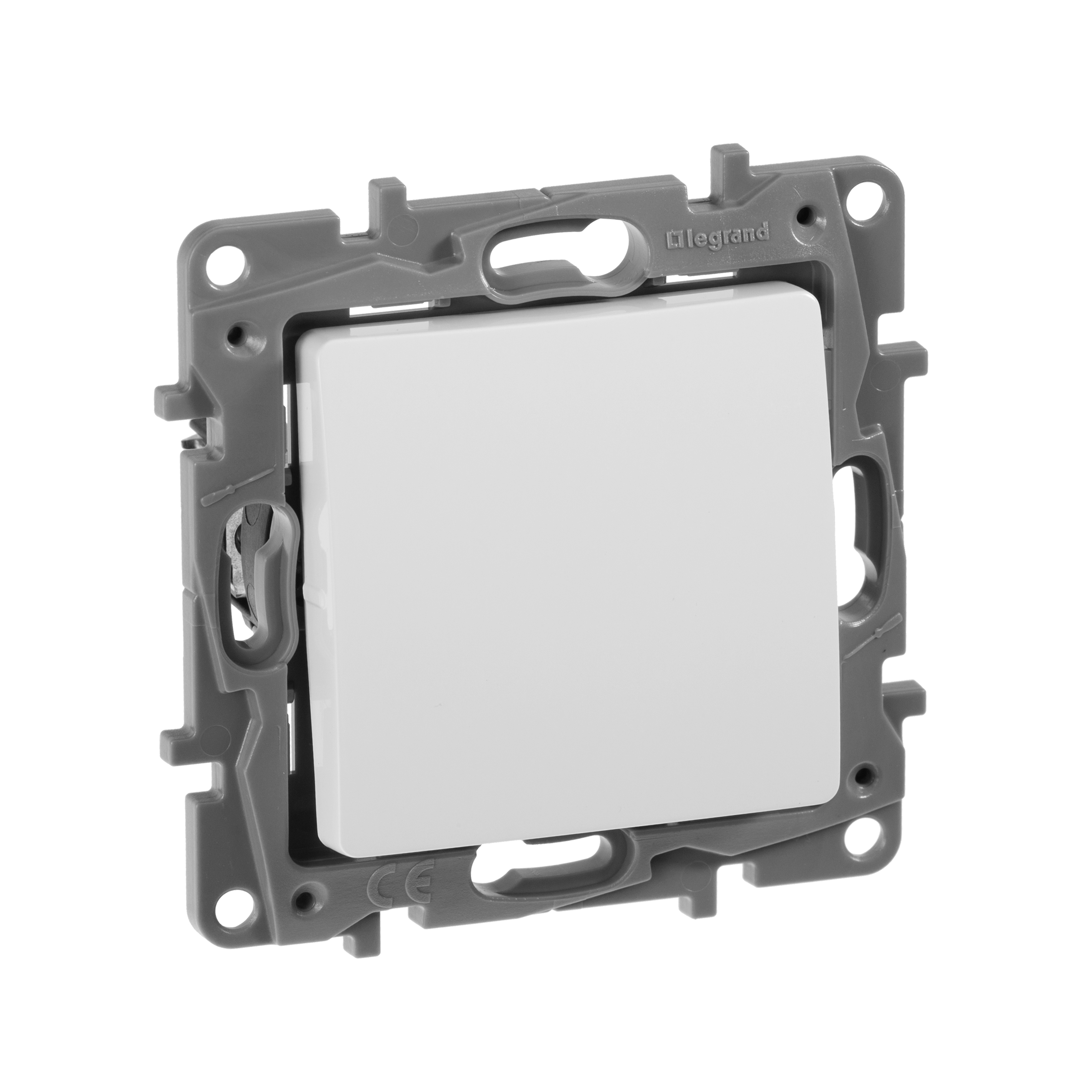 Изображение товара Legrand Etika выключатель кнопочный 1-клавишный 6 А 250 В белый