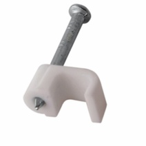 Изображение товара REXANT Крепеж кабеля плоский 4 х 2 мм, белый (упак. 20 шт).