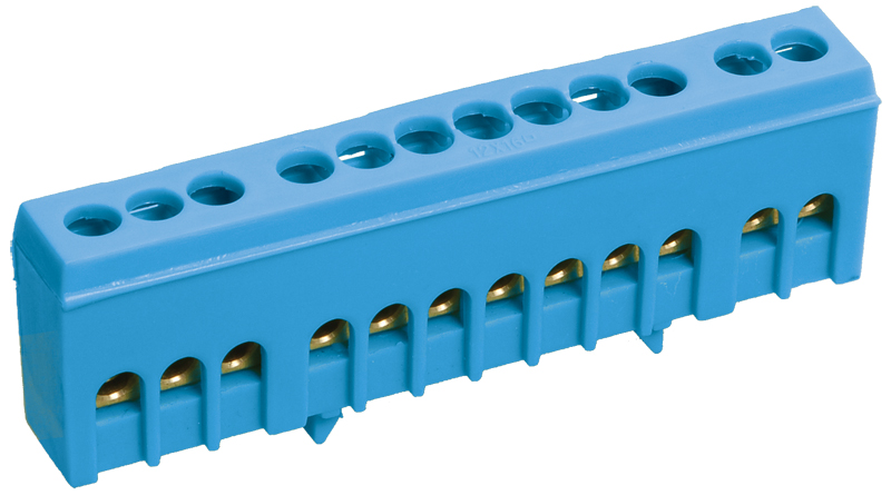 Изображение товара IEK Шина N ноль в корп изол на DIN-рейку ШНИ-6х9-10-К-С