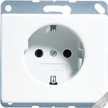 Изображение товара JUNG SL 500 Черная Розетка с/з винт. зажим