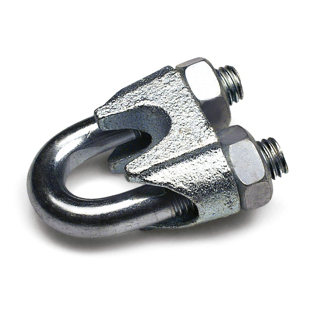 Изображение товара Промрукав Зажим троса одинарный D4мм тип "Слоник" DIN 741 (100 шт/уп)