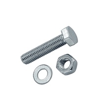 Изображение товара Болт DIN933 M6x90 оцинкованный + гайка и шайба (3 шт) Tech-Krep