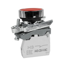 Изображение товара КЭАЗ Кнопка OptiSignal D22 C4-P-401 красная металл 1НЗ XB4BA42.