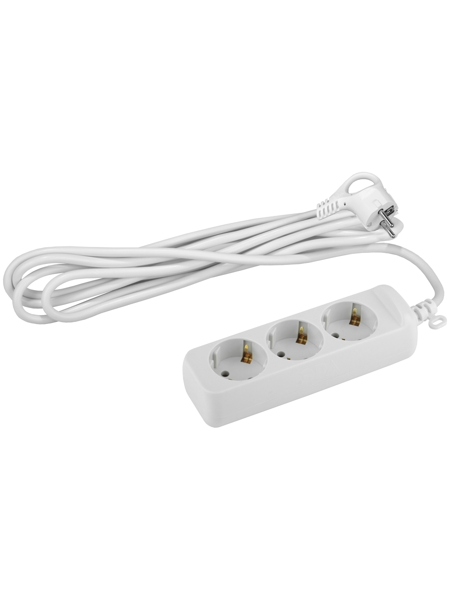 Изображение товара ЭРА Удлинитель электрический U-3e-1,5m-3x1,5 с заземлением 3 розетки 1,5м ПВС 3x1,5мм2 16А