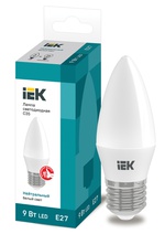 Изображение товара IEK Лампа светодиодная ECO C35 свеча 9Вт 230В 4000К E27