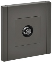 Изображение товара IEK FORTE&PIANO Серый Розетка TV оконечная FP328