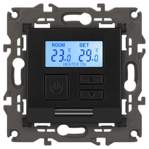 Изображение товара ЭРА 14-4111-05 Терморегулятор универс. 230В-Imax16А, IP20, Elegance, антрацит (6/60/720)