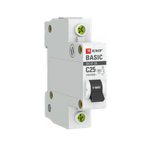 Изображение товара EKF Basic ВА 47-29 Автоматический выключатель  (С) 1P  25А 4,5кА.
