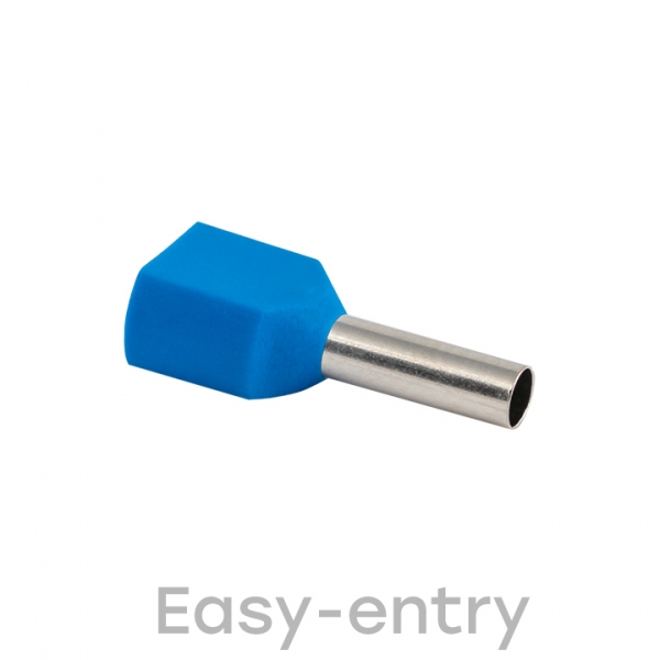 Изображение товара EKF PROxima Наконечник штыревой втулочный изолированный НШвИ(2) 2,5-10 (50шт.).