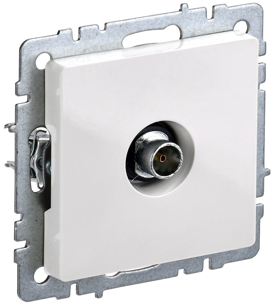 Изображение товара IEK BRITE BASE TV розетка Белый, РТВ11-0-БрБ