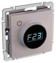 Изображение товара IEK BRITE BASE Жемчуг Термостат электронный с инд. ТС10-1-БрЖ (терморегулятор)