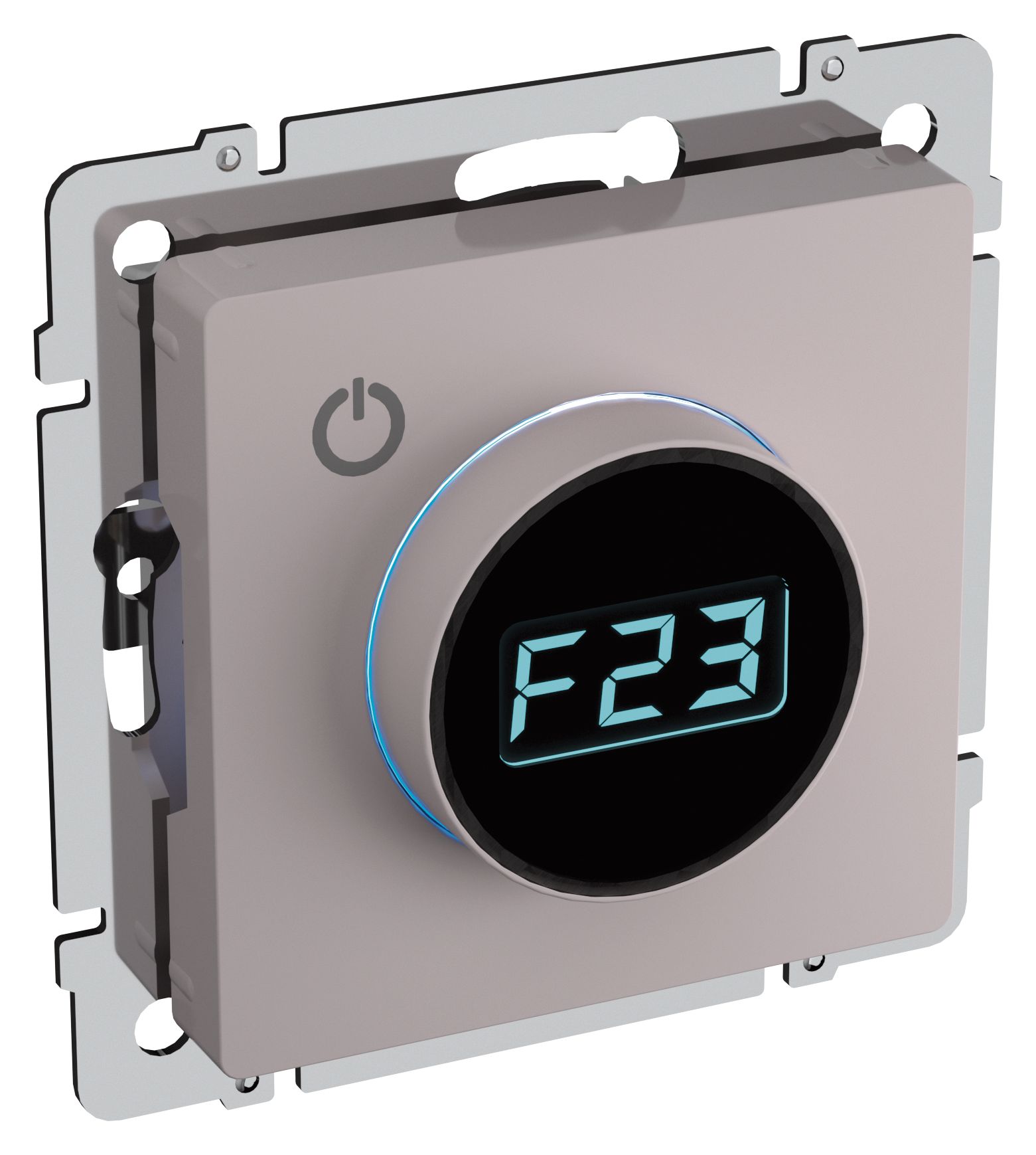 Изображение товара IEK BRITE BASE Жемчуг Термостат с дисплеем TS10-1-БрЖ