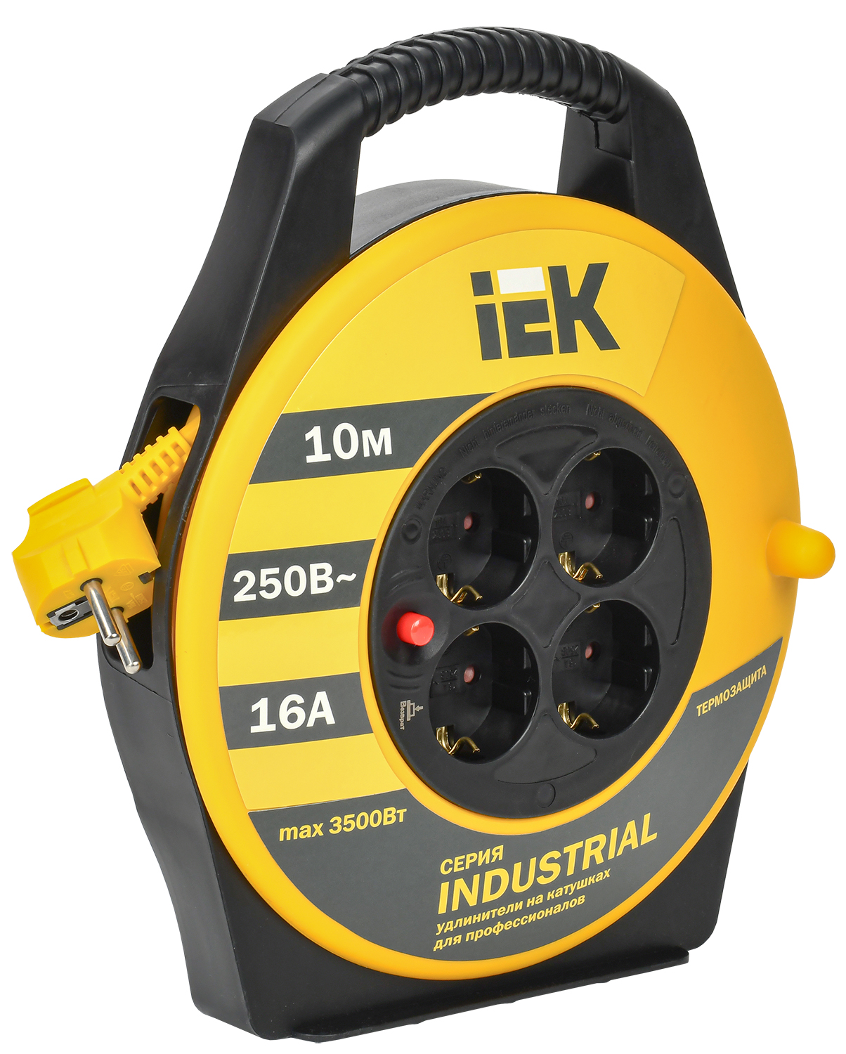 Изображение товара IEK Катушка УК10 с т/з 4 места 2Р+PЕ/10м 3х1,5 мм2 Industrial Изображение товара IEK Катушка УК10 с т/з 4 места 2Р+PЕ/10м 3х1,5 мм2 Industrial