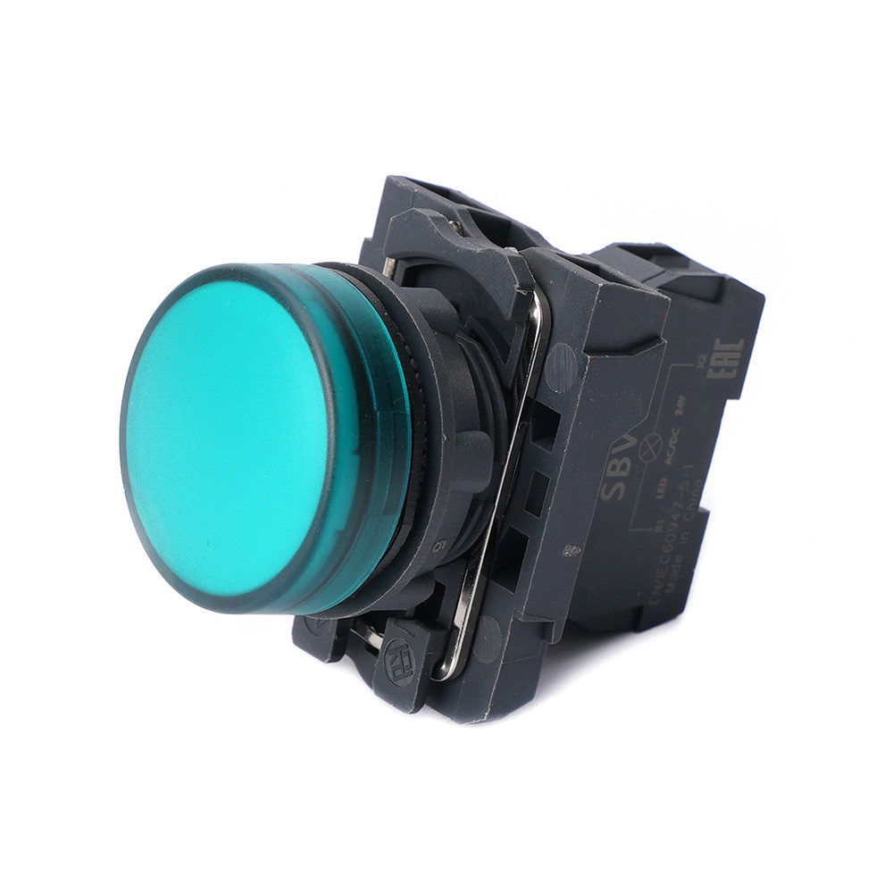 Изображение товара Systeme Electric Сигнальная лампа SB5 в сборе модульная 22 мм зеленая 230-240В АС