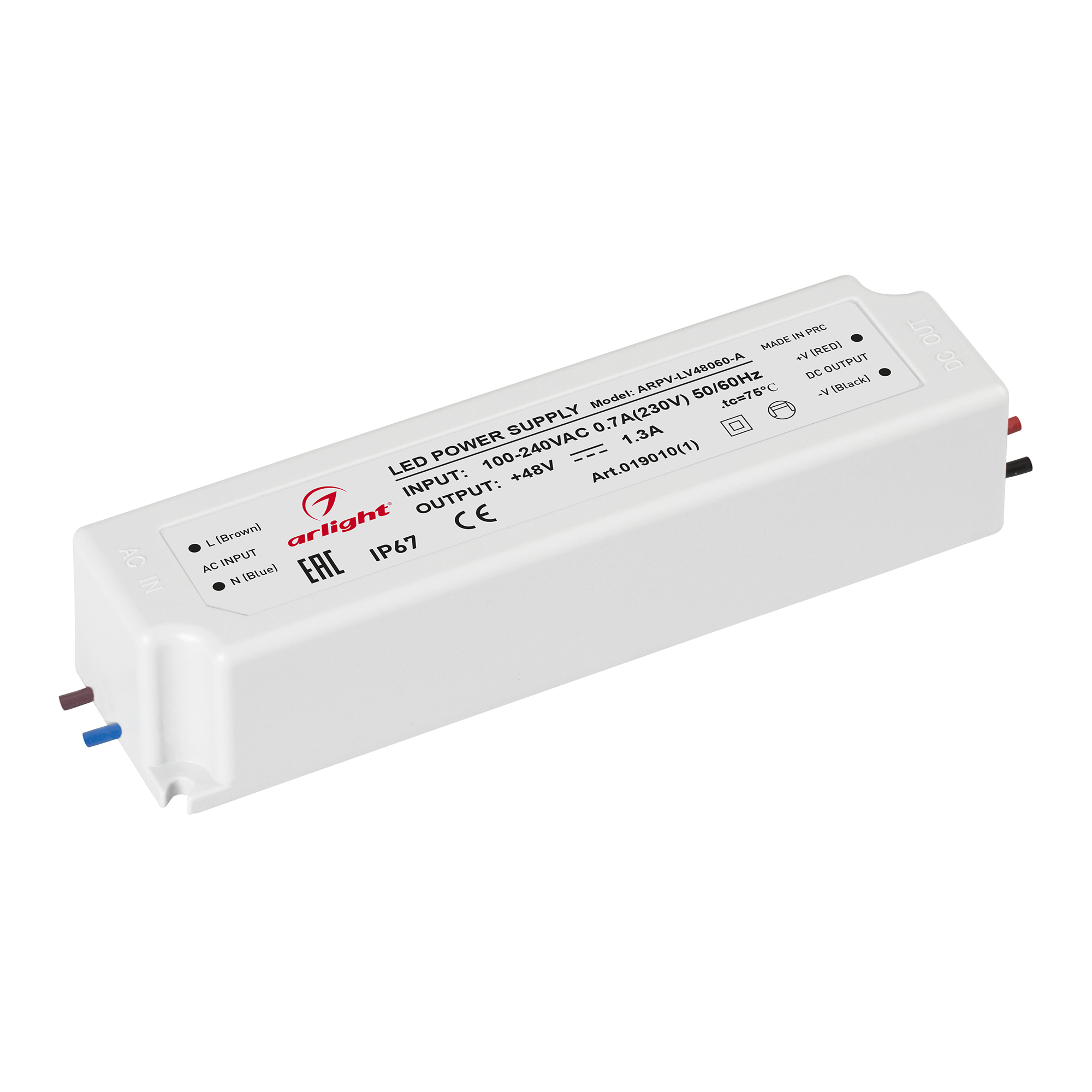 Изображение товара Блок питания Arlight 48V 60W IP67 герметичный для светодиодов