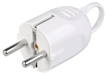 Изображение товара IEK ВПу12-01-Ст Вилка разборная угловая с з/к с кольцом 16А белая