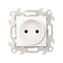 Изображение товара Simon 24 Белая Розетка 2К без защитных шторок
