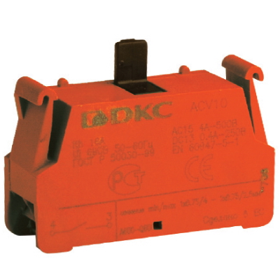 Изображение товара DKC Контактный блок  с клеммным безвинтовым зажимом, нормально-замкнутый