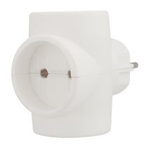 Изображение товара Тройник Rexant без заземления 220В 6А 3 розетки